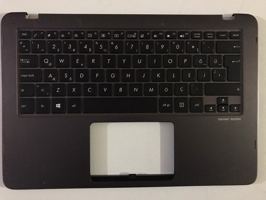 Asus UX360 UX360U UX360UA UX360UAK Klavye Dahil Üst Kasa 90NB0C02-R20TUO