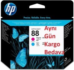 Hp C9382A-88-88XL Orjinal Mavi ve Kırmızı Baskı Kafası Kartuş