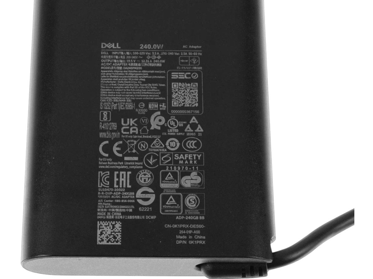 Dell 240W 7.4 5.0 19.5V 12.3A CN-0K1PRX Orijinal Slim Adaptör