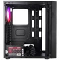 EVEREST FACED V5 MESH 600W RGB SİYAH GAMİNG KASA