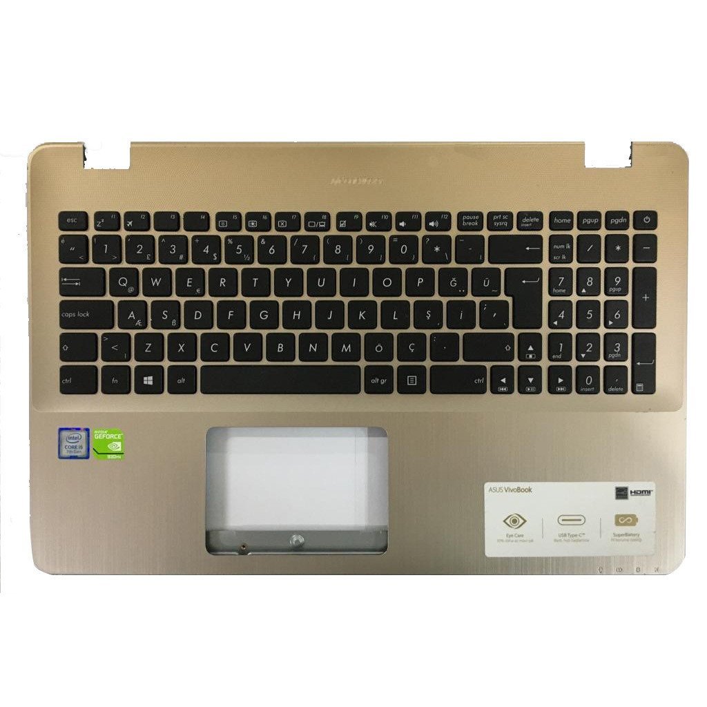 Asus X542 X542UR X542UN Klavye Dahil Üst Kasa 13N1-26A0B01