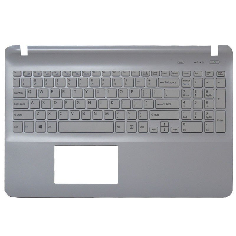 Orijinal Sony Vaio Fit 15 SVF15 SVF1532V2E Türkçe Ledli Klavye Dahil Üst Kasa