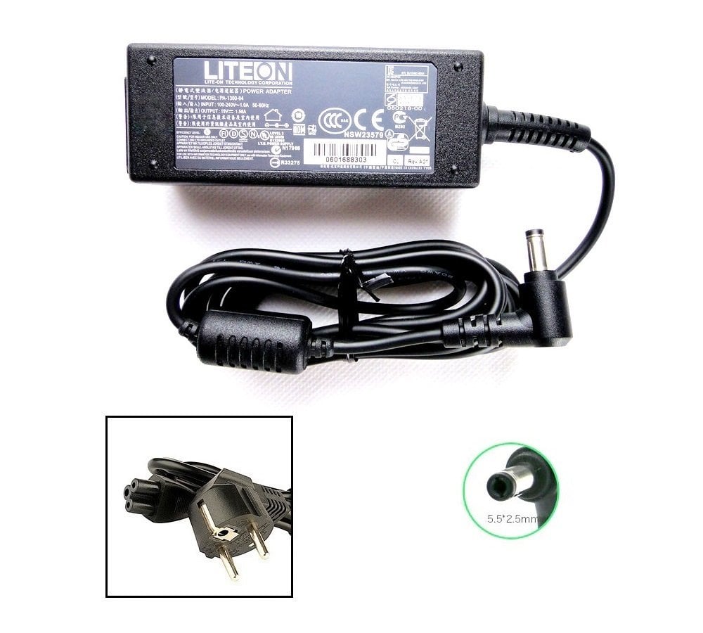Orijinal Liteon 19V 3.42A 5.5mm*2.5mm Notebook Laptop Adaptör Şarj Aleti PA-1650-02