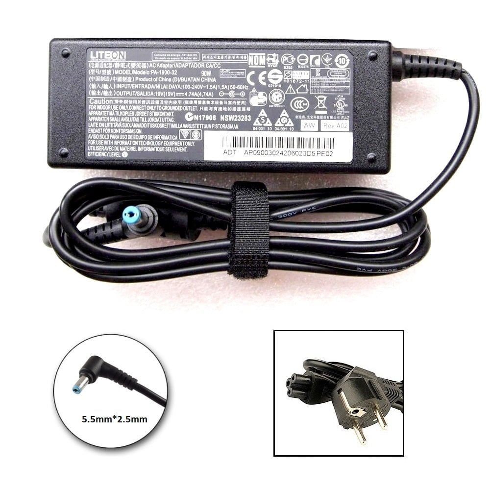 Orijinal Liteon 19V 4.74A 5.5mm*2.5mm Notebook Laptop Adaptör Şarj Aleti PA-1900-32