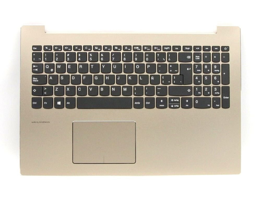 Orijinal Lenovo ideapad 5CB0N98892 AM14K000210 ispanyolca Q Klavye Dahil Üst Kasa Gold