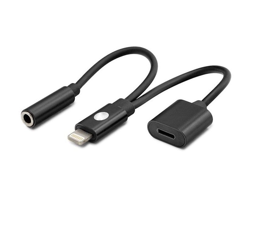 Apple iPhone Lightning To 3.5mm Ses Çevirici Aux Kablo Aktarım Kulaklık Dönüştürücü SİYAH