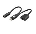 Apple iPhone Lightning To 3.5mm Ses Çevirici Aux Kablo Aktarım Kulaklık Dönüştürücü SİYAH