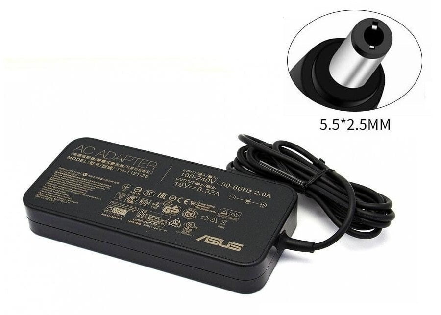 Orijinal Asus 19V 6.32A 5.5mmm x 2.5mm Notebook Adaptör Şarj Aleti A15-120P1A