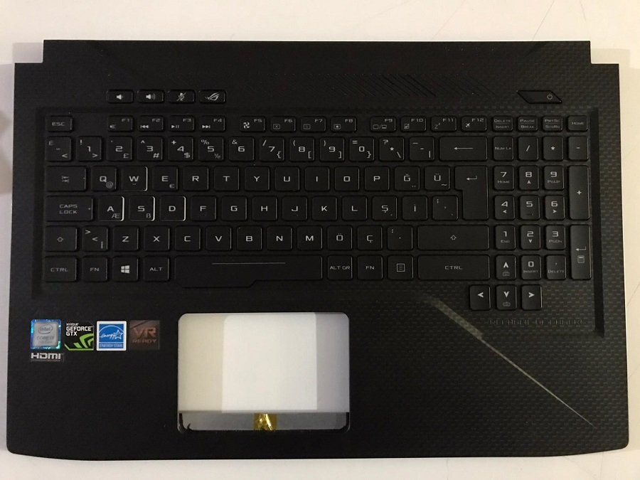 Asus Republic Of Gamers Strıx GL703 GL703G GL703GS GL703V GL703VM Klavye Dahil Üst Kasa 33B98TAJN10