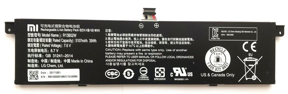 Xiaomi Air 13.3'' Batarya Pil R13B02W