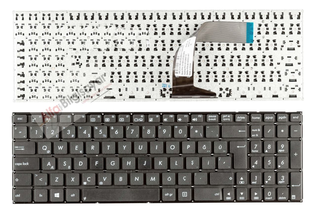 Asus A550 A550C A550CA A550CC A550CL A550D A550DP A550EA A550EP A550IU A550J A550JD A550JF A550JK A550JX A550L A550LA A550LAV A550LB A550LC A550LD A550LDV A550LN A550LNV A550MD A550V A550VB A550VC A550VL A550VQ A550WA A550WE A550Z A550ZA A550ZE Klavye