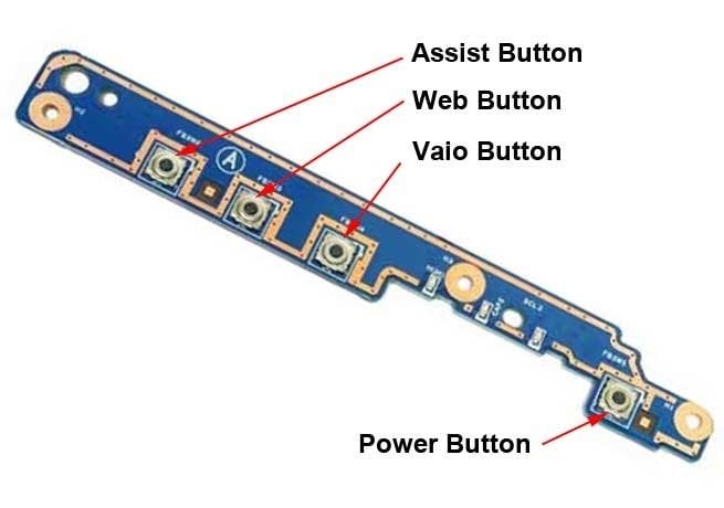 Sony Vaio SVE17 SVE171 Tetik Power Butonu 48.4RM04.021