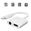 Apple iPhone 7 Aux Lightning 2in1 Kablo Kulaklık Çevirici ve Şarj Aynı Anda
