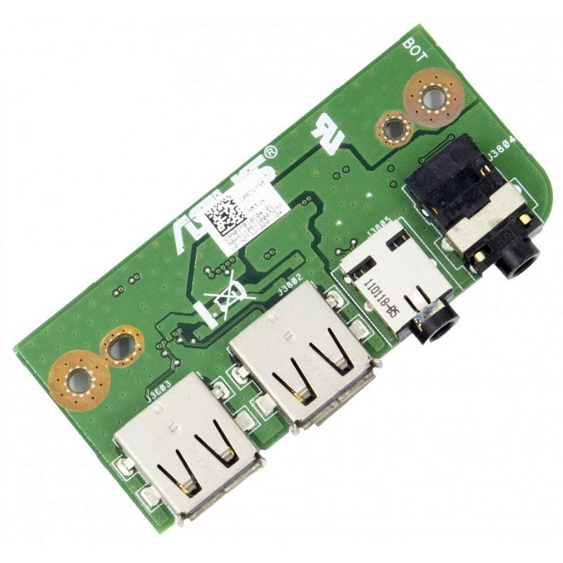 Asus N53 N53S N53SV USB Audio Jack Board Rev 2.1 69N0K3B10C01-01