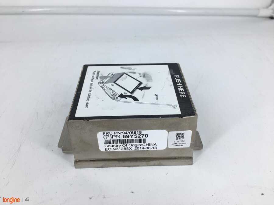 İkinci El IBM 94Y6618 69Y5270 X3650 M4 SERVER HEATSINK 94Y6614