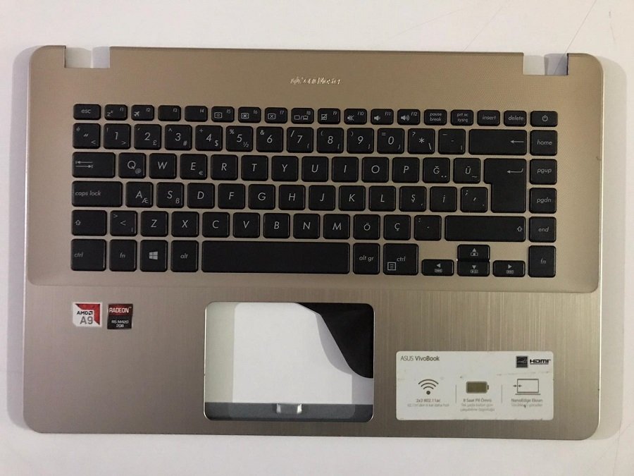 Asus X505 X505Z X505ZA Klavye Dahil Üst Kasa 39XKETCJN50