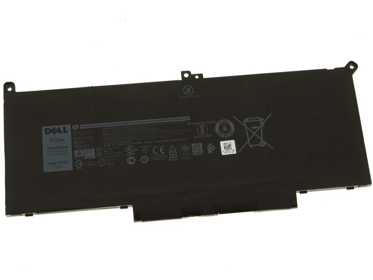 Orijinal Dell Latitude CN-0KG7VF-CN-0MYJ96 Type F3YGT 60WH 7.6V 7500MH Laptop Bataryası Pili F3YGT