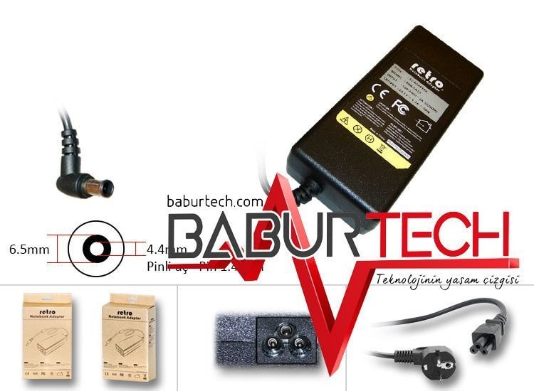 Sony Vaio19.5V 4.7A 90W VGP-AC19V42 Notebook Adaptör RNA-SN10