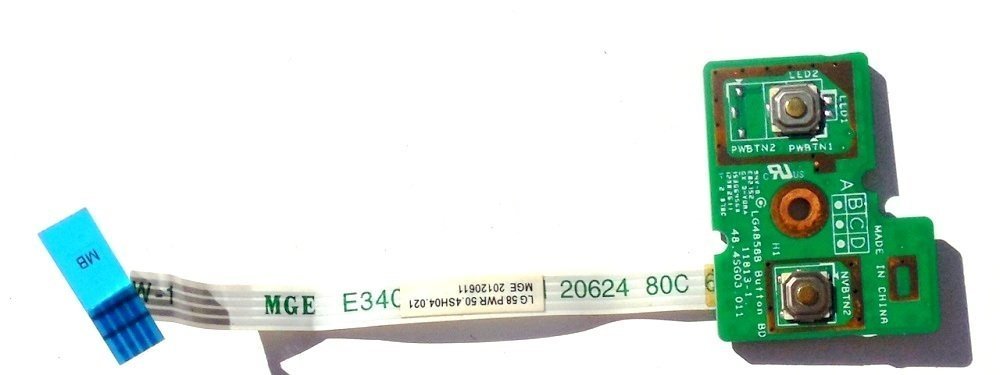 Lenovo ideapad G580 G585 Notebook Tetik Power Buton Board