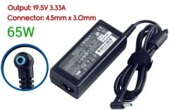 Hp Pavilion Ultrabook İğne Uç 4.5 x 3.0 mm - Pinli Uç  65w 19.5v 3.33a  Notebook Adaptörü, Laptop Adaptörü