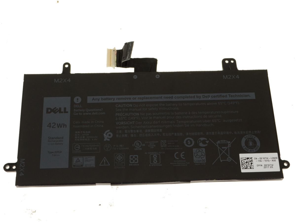 Orijinal Dell Latitude CN-0FTH6F 42WH 7.6V 5250MAH Laptop Bataryası Pili TYPE J0PGR