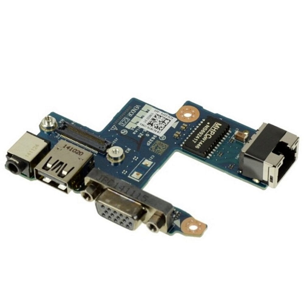 Orijinal Dell Latitude LS-9832P CN-0G1WYK Audio Jack Ethernet VGA USB Port Board