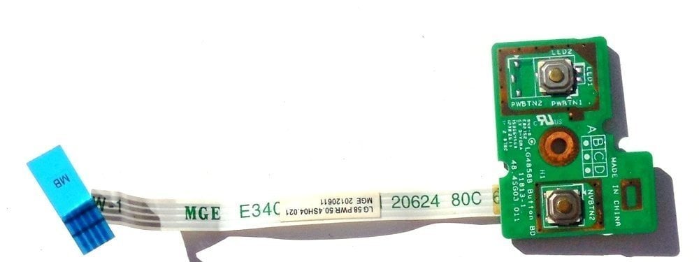Lenovo ideapad G580 20157 Notebook Tetik Power Buton Board