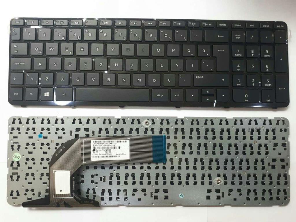 HP ORJİNAL ÇERÇEVELİ HP 15-D, 15D Serisi Klavye Tuş Takımı