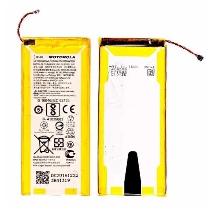Motorola Orijinal Moto HG40 3.8V 2810mAh 10.7Wh Cep Telefonu Batarya Pil
