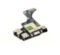Dell Latitude E6420 Audio Jack Ethernet VGA USB Port Board 455NG731L01 LS-6591P CN-0CYXNG