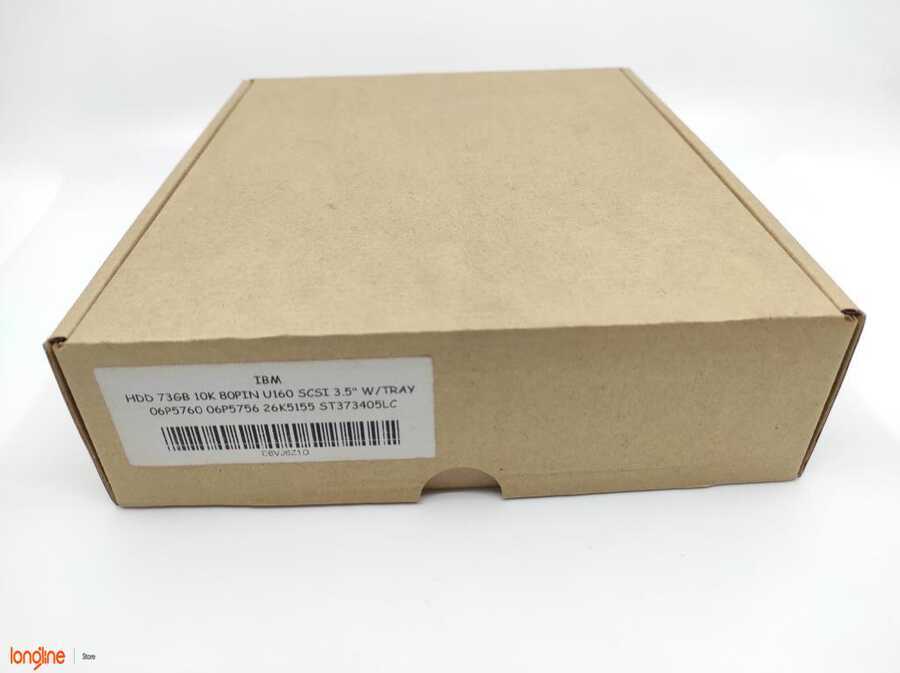 İkinci El IBM HDD 73GB 10K 80PIN U160 SCSI 3.5'' W/TRAY 06P5760 06P5756