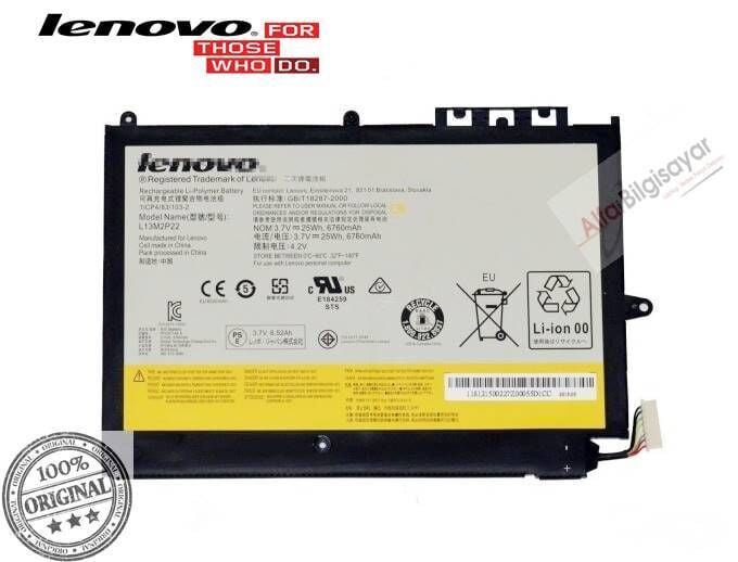 Lenovo ideapad L13M2P21, L13L2P21, A10, 20323, A10-70 10'' MIIX2 10, 10'' Tablet, Mini A10  Batarya Pil Orjınal