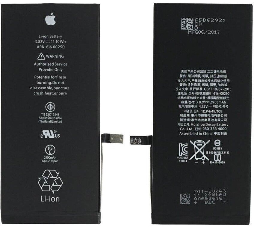 Apple Orijinal iphone A1661 A1784 3.82V 2900mAh 11.10Wh Cep Telefonu Batarya Pil