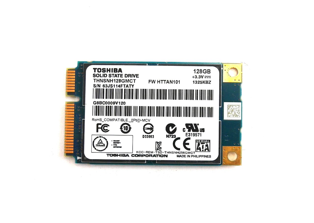Orjinal TOSHİBA THNSNH128GMCT 128GB SSD HDD Mini PCIe mSATA Hard Disk HDD