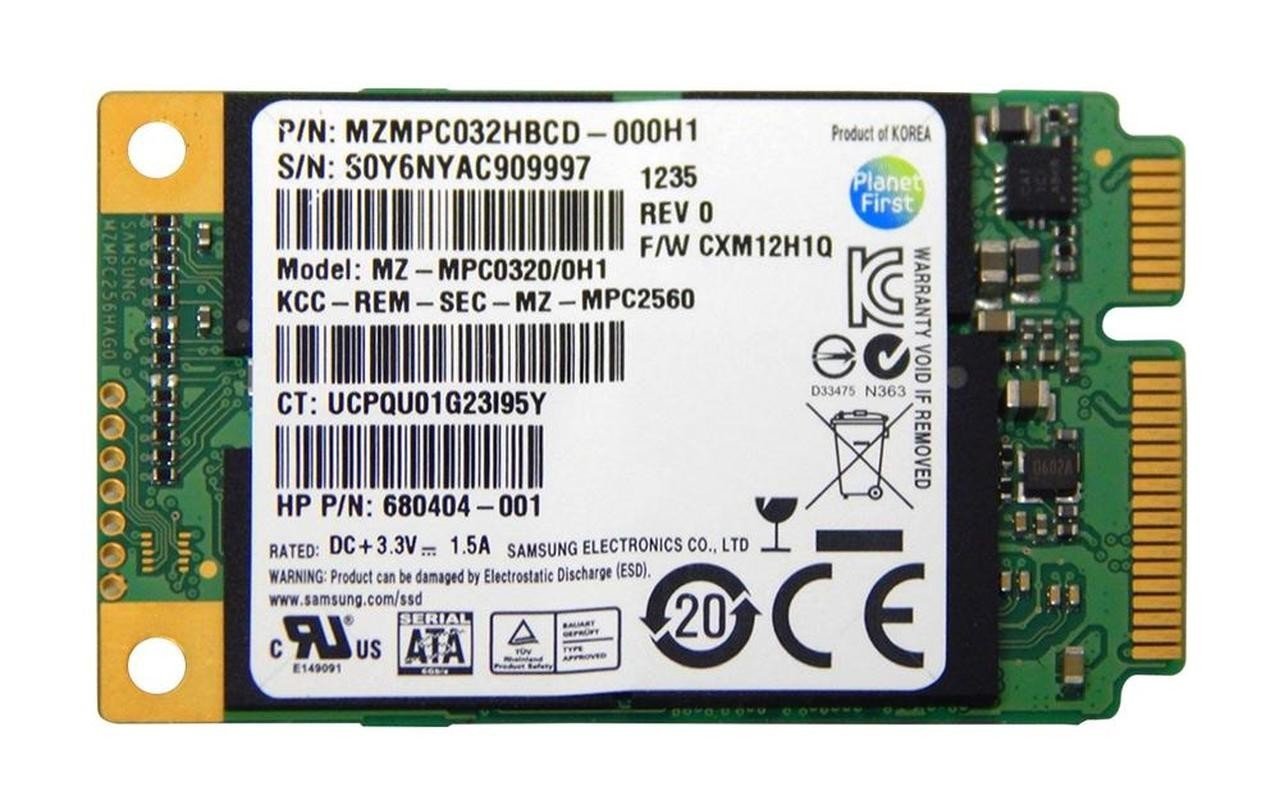 Orjinal SAMSUNG MZMPC032HBCD-00000 32GB SSD HDD Mini PCIe mSATA Hard Disk HDD