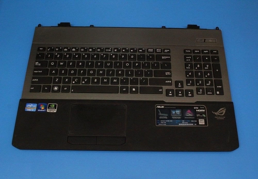 Asus Republic Of Gamers G75 G75V G75VW-RH71 Klavye Kasa Üst Kasa 13N0-MBA0911