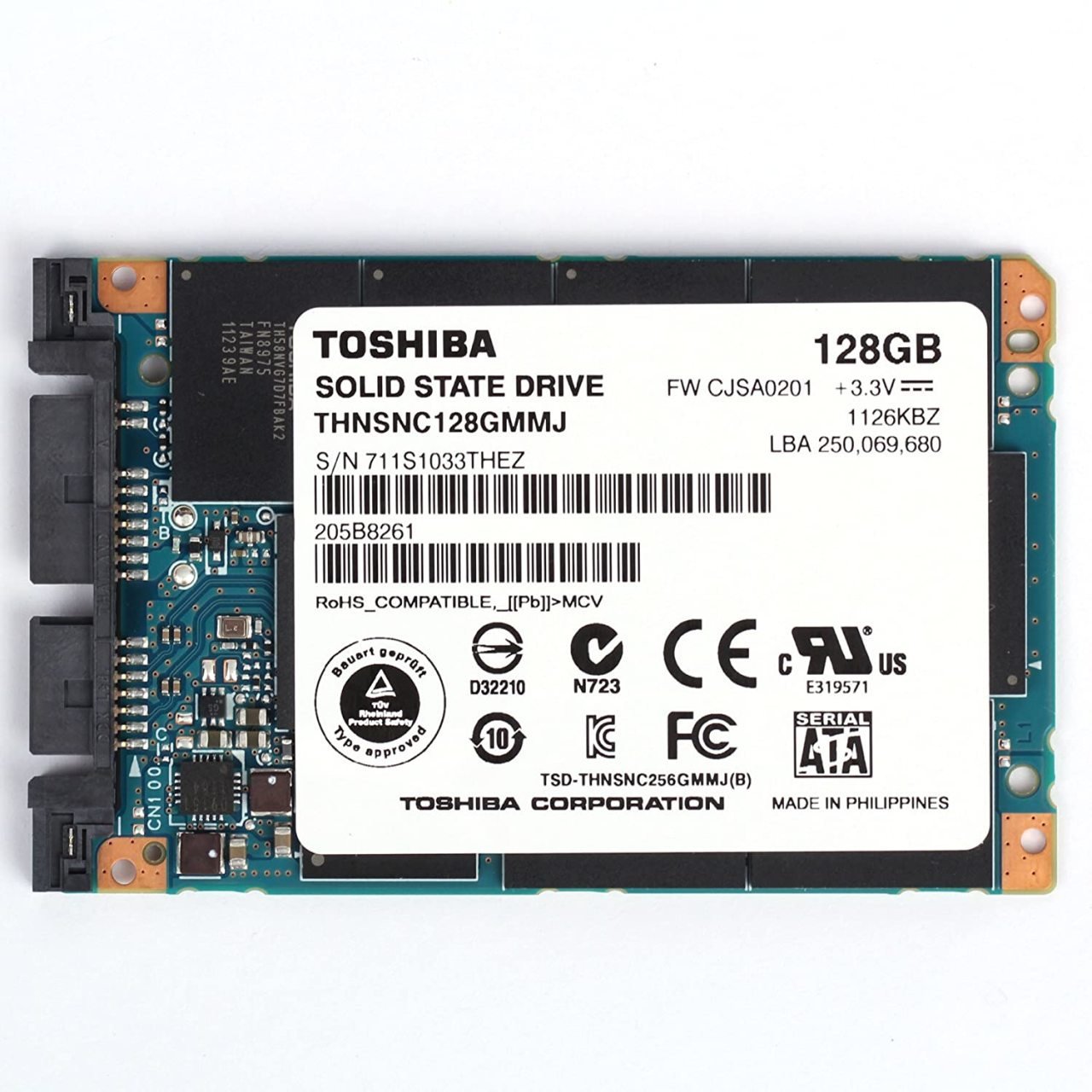 Orjinal TOSHİBA THNSNC128GMMJ 128GB SSD Harddisk
