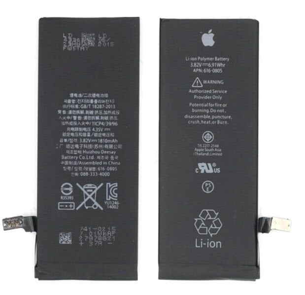 Apple Orijinal iphone 616-0808 616-0809 3.82V 1810mAh 6.91Wh Cep Telefonu Batarya Pil