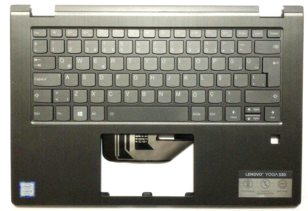 Lenovo Orijinal Yoga 530-14IKB 81EK Notebook Klavye Dahil Üst Kasa