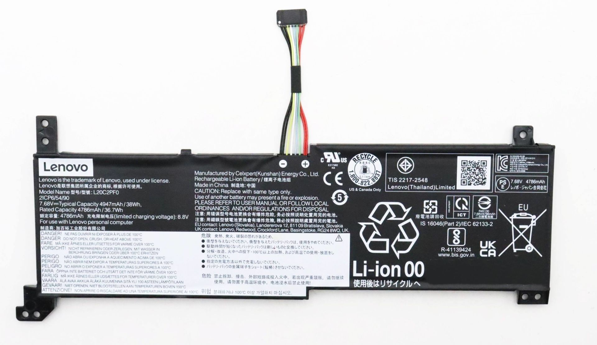 Lenovo IdeaPad 3 L20b2pf0 L20c2pf0 L20d2pf0 L20l2pf0 L20m2pf0, 14ABA7 82RM 14IAU7 82RJ, 15ABA7 82RN, 82T8 15IAU7, 82RK, 82T7, 17ABA7 82RQ, 17IAU7 82RL, 17IRU7 82X9, 14ADA6 82KQ, 14ALC6 82KT, 15ADA6 82KR, 15ALC6 82KU 82MF 82KU Batarya Orjinal Pil