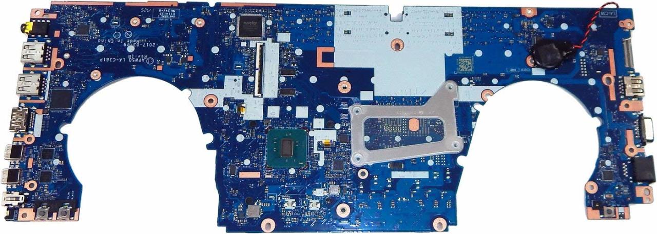 Orjinal HP HP Zbook 15 17 APW50 LA-C381P REV: 1B Laptop Anakartı SR2FN (Intel Xeon E3-1505M v5)