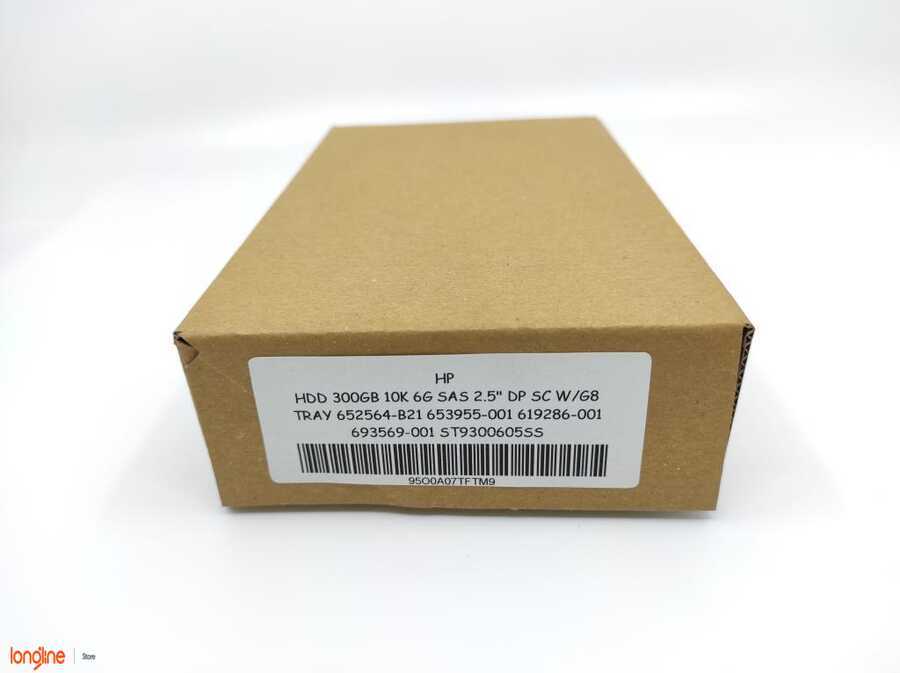 İkinci El HP 300GB 10K 6G SAS 2.5'' HDD 652564-B21 653955-001 DP SC W/G8