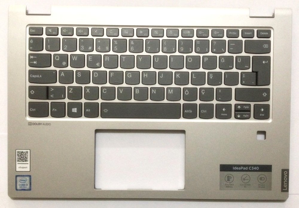 Lenovo Orijinal ideapad C340-14IWL 81N4 Notebook Klavye Dahil Üst Kasa AP2GA000C10 5CB0S17444