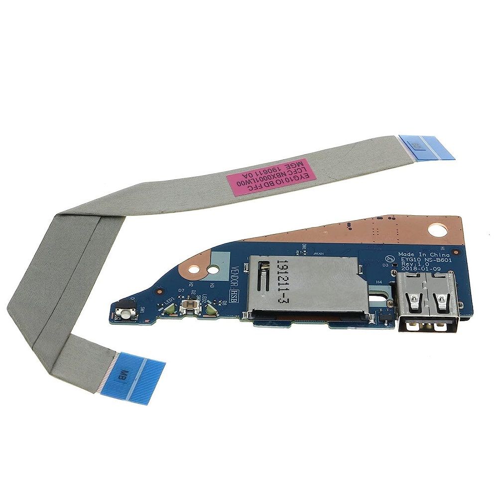 Lenovo Orijinal Yoga 530-14IKB 81EK Tetik Power Buton SD Kart USB Port Board