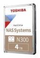 4TB TOSHIBA N300 7200RPM SATA3 NAS 256MB HDWG440UZSVA