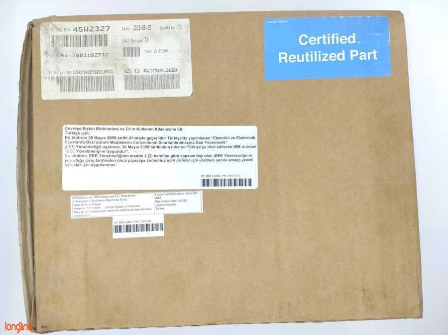 İkinci El IBM HDD 600GB 15K FC 3.5'' W/TRAY 45W2327