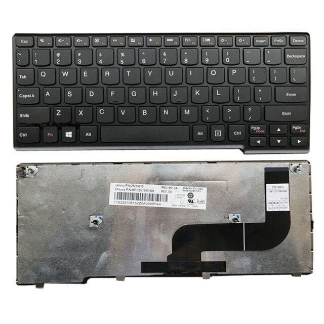 Lenovo ideapad Yoga 11S S210 S215 S215T Touch Flex 10 Touch Türkçe Klavye Tuş Takımı Siyah
