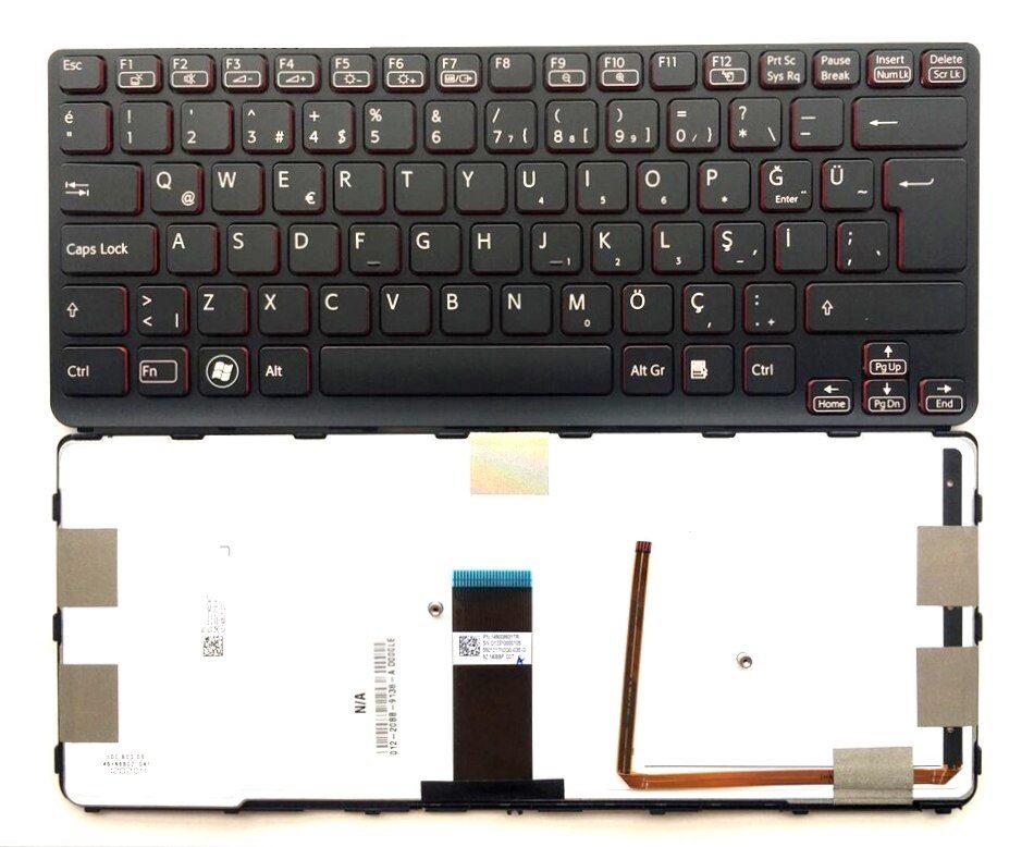 Orijinal Sony Vaio Sve14a2v2es Notebook Ledli Klavye Tuş Takımı 012-20BB-9138