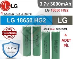 SONY VTC 6 MUADİLİ LG HG 2 INR 18650 Li-Ion 3000 mAh pil