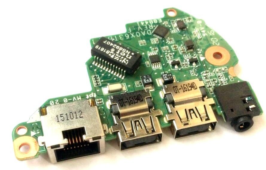 Orijinal Hp Probook 450 G3 455 G3 Audio Jack Ethernet USB Port Board DA0X63TB6F1